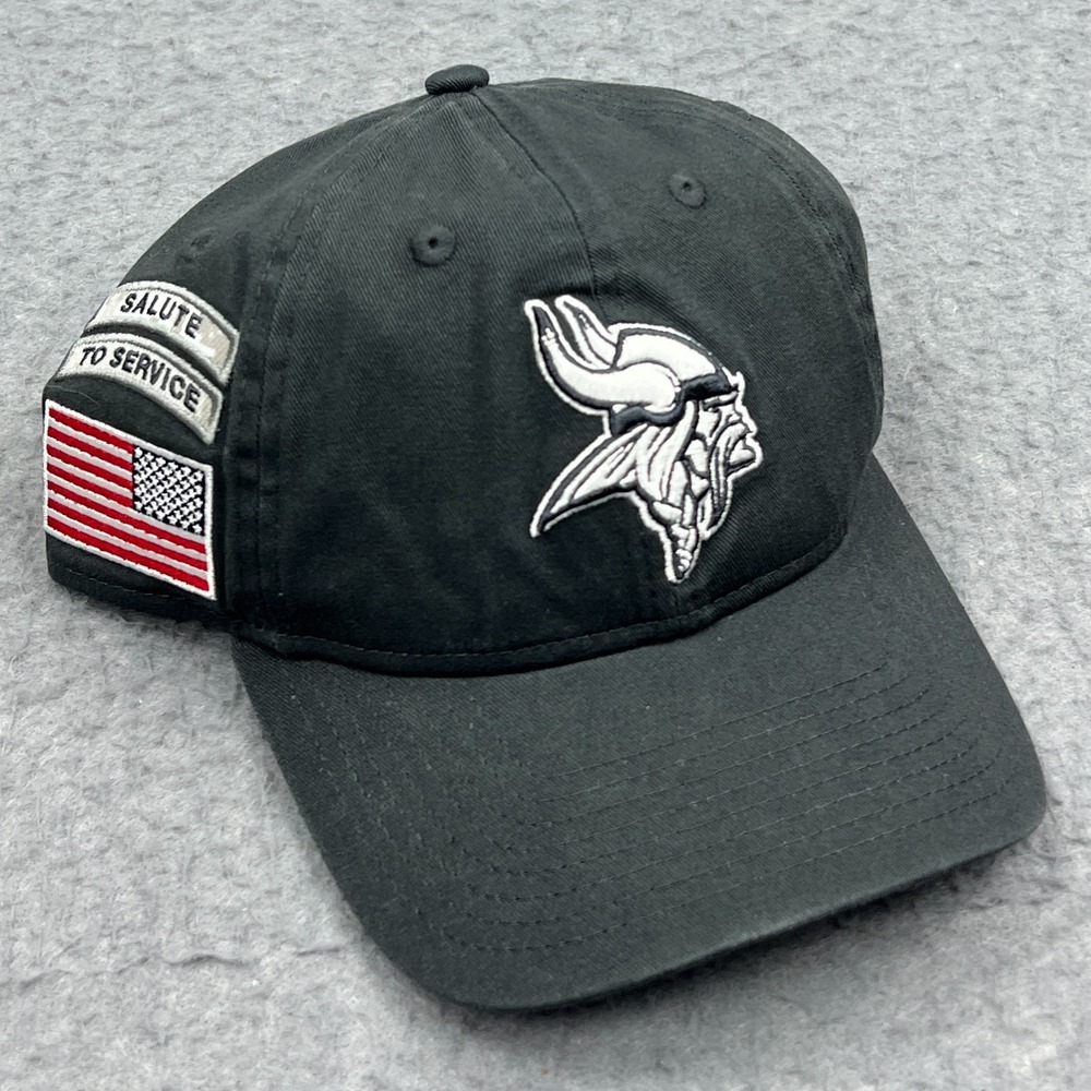 NEW Minnesota Vikings New Era NFL Men's‎ Salute To Service 9Twenty Strapback Hat